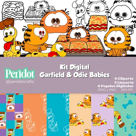 Kit Digital Garfield y Odie Babies - Peridot's Ko-fi Shop - Ko-fi ️ ...