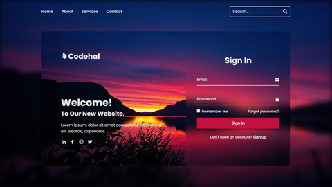 How To Create A Website With Login And Register | HTML & CSS ...