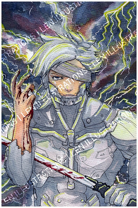 Raiden - Metal Gear Solid 4, an art canvas by Kaoward - INPRNT