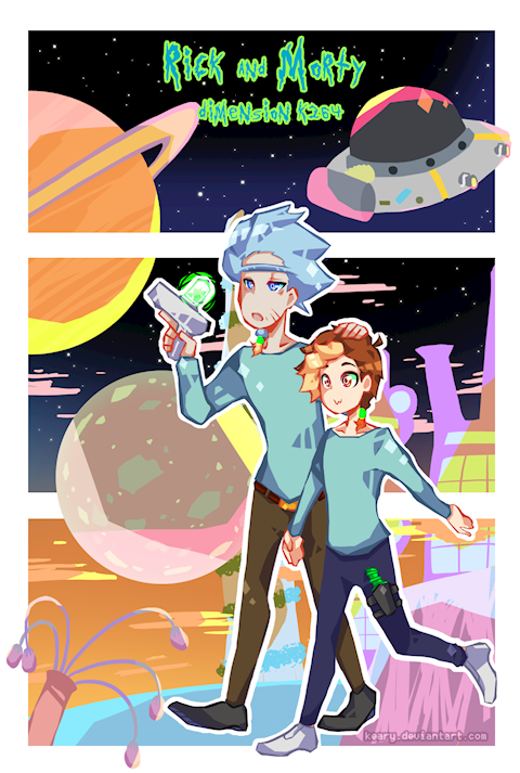 Rick and Morty Wallpaper by FlameOkami on DeviantArt