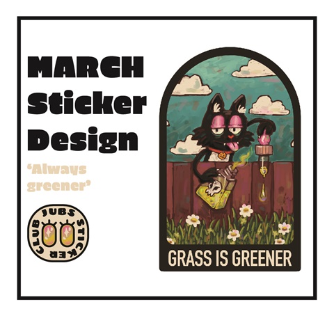 March Sticker Design
