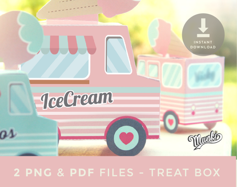 Ice Cream Ttruck  - Treat Box