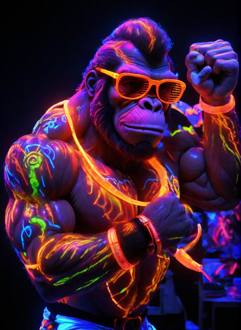 Neon Donkey Kong