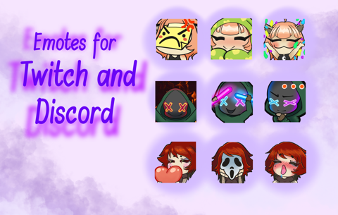 Emote Commissions pack added to comms page!
