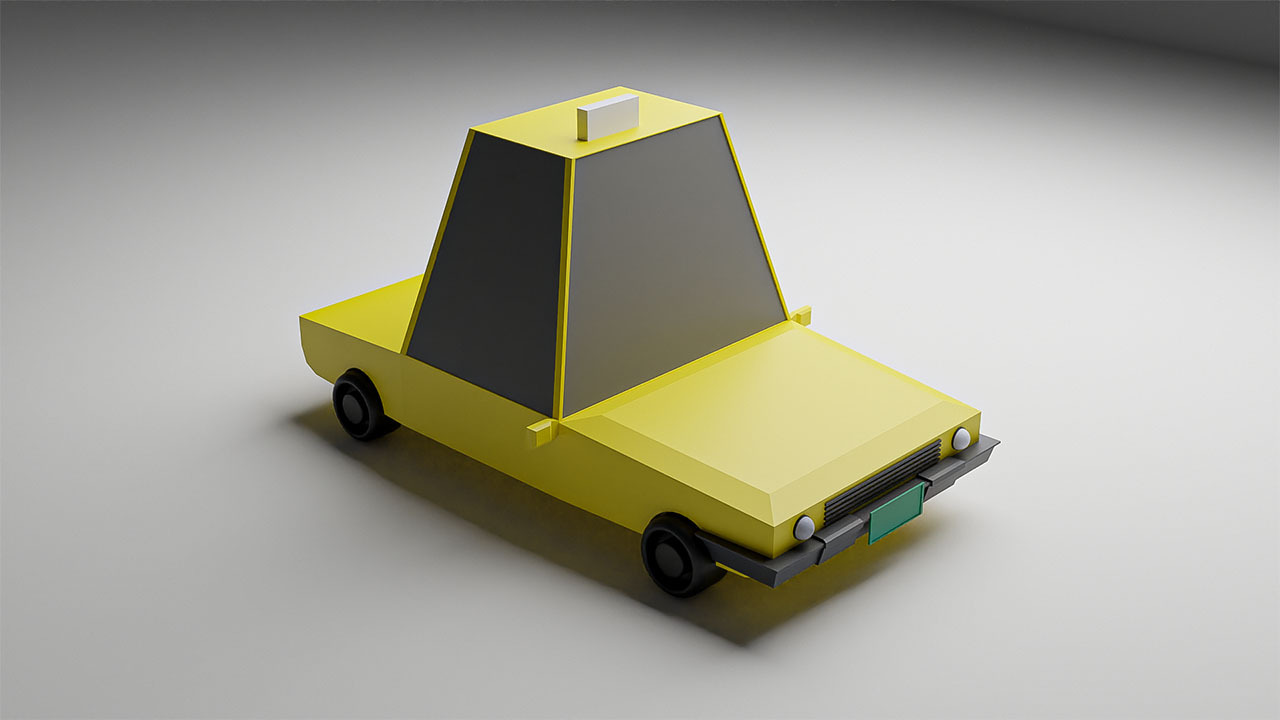 Low Poly Car Model