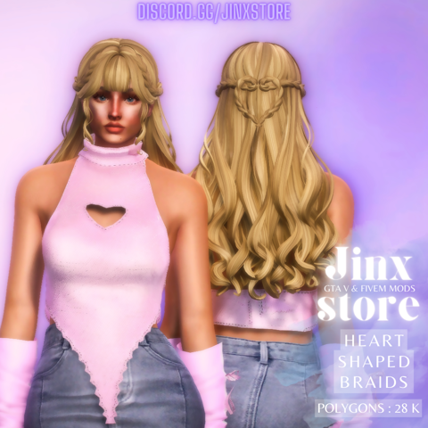  Heart shaped Braids - JinxStore