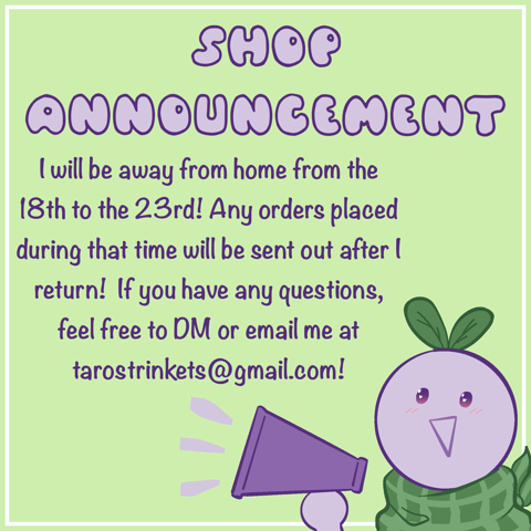 🌱 Shop Announcement 🌱
