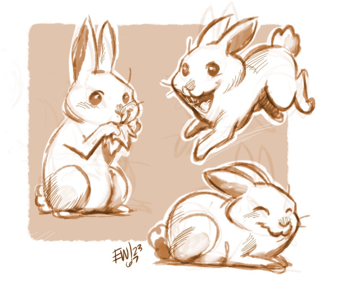bunny poses