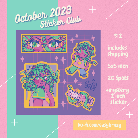 October 2023 Sticker Club!