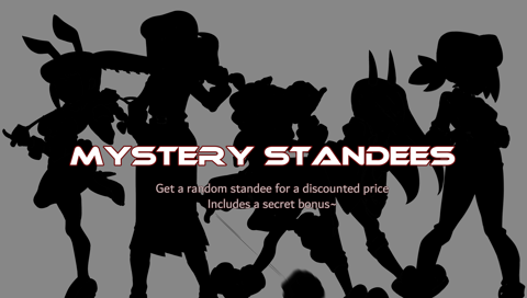Sale + New Items + Mystery Standees