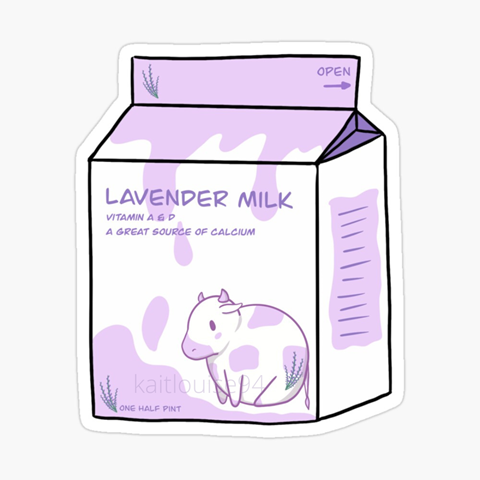 Lavender Milk Carton 