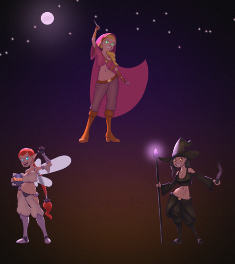 The Half-Genie, the Witch, & the Huntress