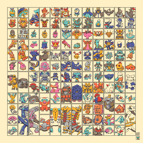 Poster Maxi - Pokémon: Sinnoh Pokédex