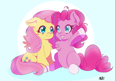 Pinkie Pie and Fluttershy!!