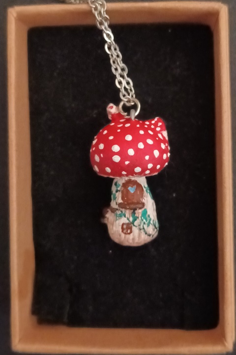 Mushroom Necklace, Mushroom Pendant, Mushroom Jewelry, Handmade Jewelry,  Cottagecore Necklace, Nature Necklace, Mushroom Gift, Unique Gift - Etsy