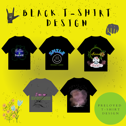 Black T-shirt Designs - MK'screates's Ko-fi Shop - Ko-fi ️ Where ...