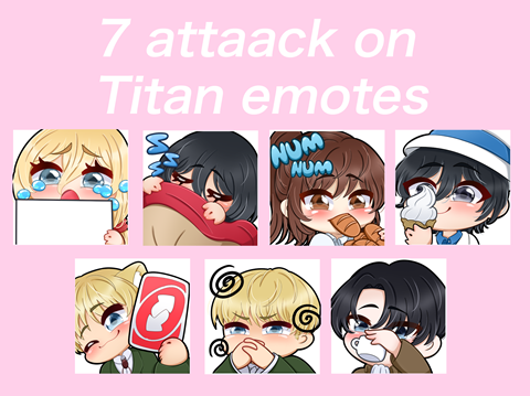 Attack on titan emotes - Sylla's Ko-fi Shop - Ko-fi ️ Where creators ...