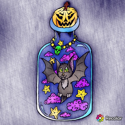 Bottled Halloween Batty