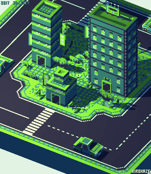 8-bit 3D City