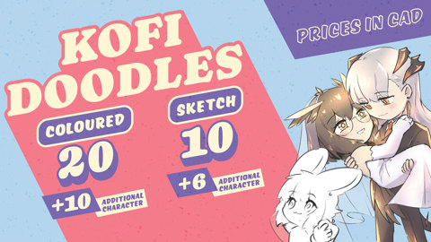 Updated ko-fi commission prices