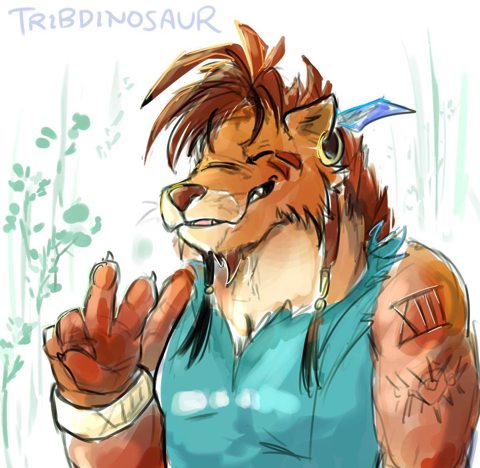 Red XIII gives a smile