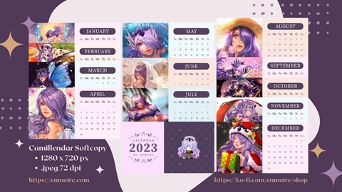 Camilla Calendar 2023 Soft Copy on Ko-fi Shop!
