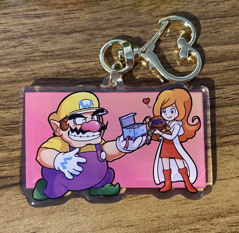 WarioxMona keychain - Nintendrawer's Ko-fi Shop - Ko-fi ️ Where ...