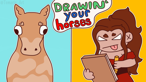 Drawing YOUR HORSES in WHI on RBLX (2024)