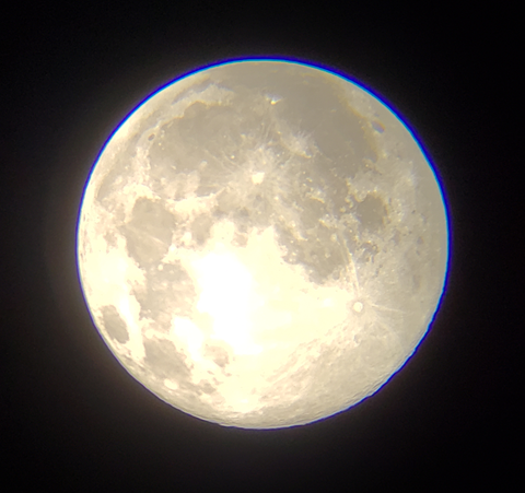 Moon Through Telescope 2