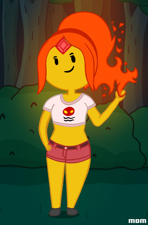 Flame Girl Forest Fire – Bonus Drawing