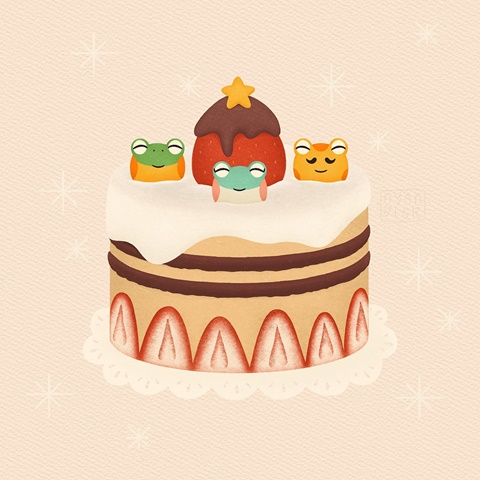 Froggy cake!