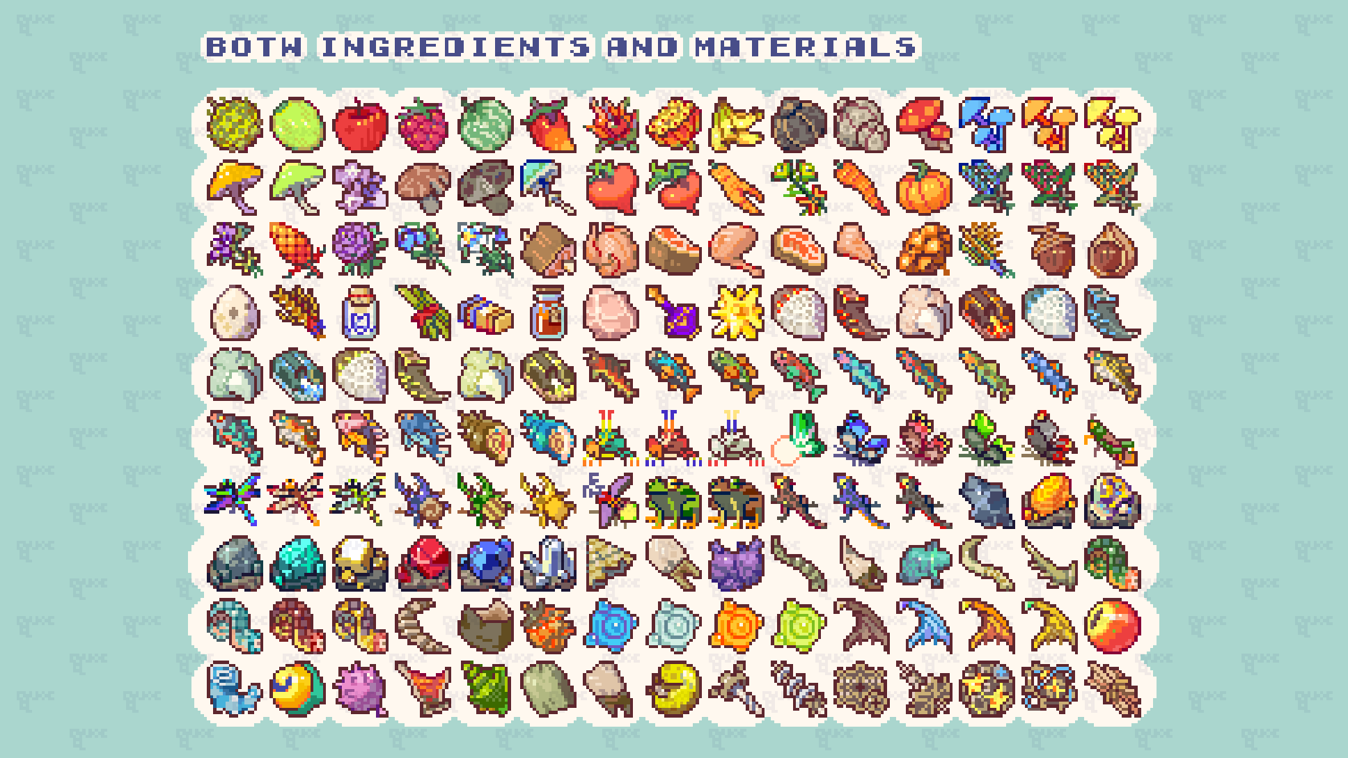 BOTW Ingredients and Materials