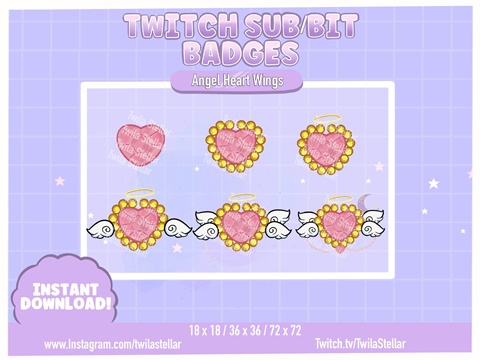 Twitch Sub Bit Badges X8 Zelda Fairy / Kawaii Fairy Badges 