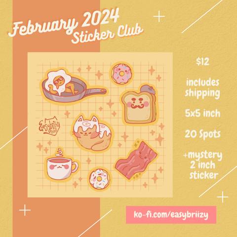 February 2024 Sticker Club
