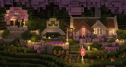 Minecraft Cherry Grove Cottage Info