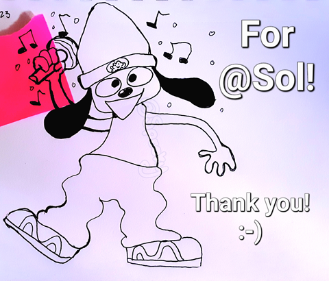 Parappa from Parappa The Rapper for Sol !