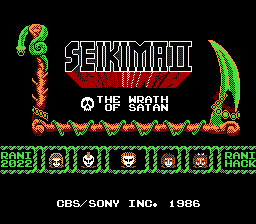 SEIKIMA II - Akuma No Gyakushu! NES English Full Translation