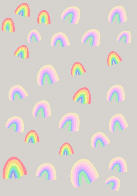 wallpaper pastel rainbows