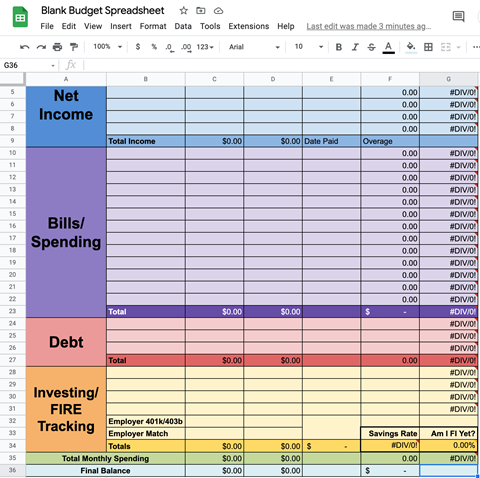 Free Budget Spreadsheet! - Rebecca's Quest to FIRE's Ko-fi Shop - Ko-fi ...