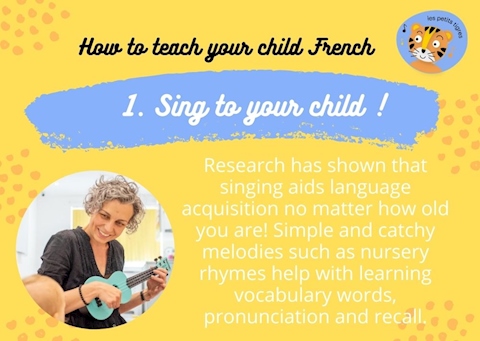 Sing French to your child