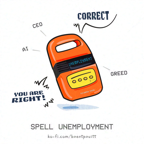 spell unemployment — new illustration