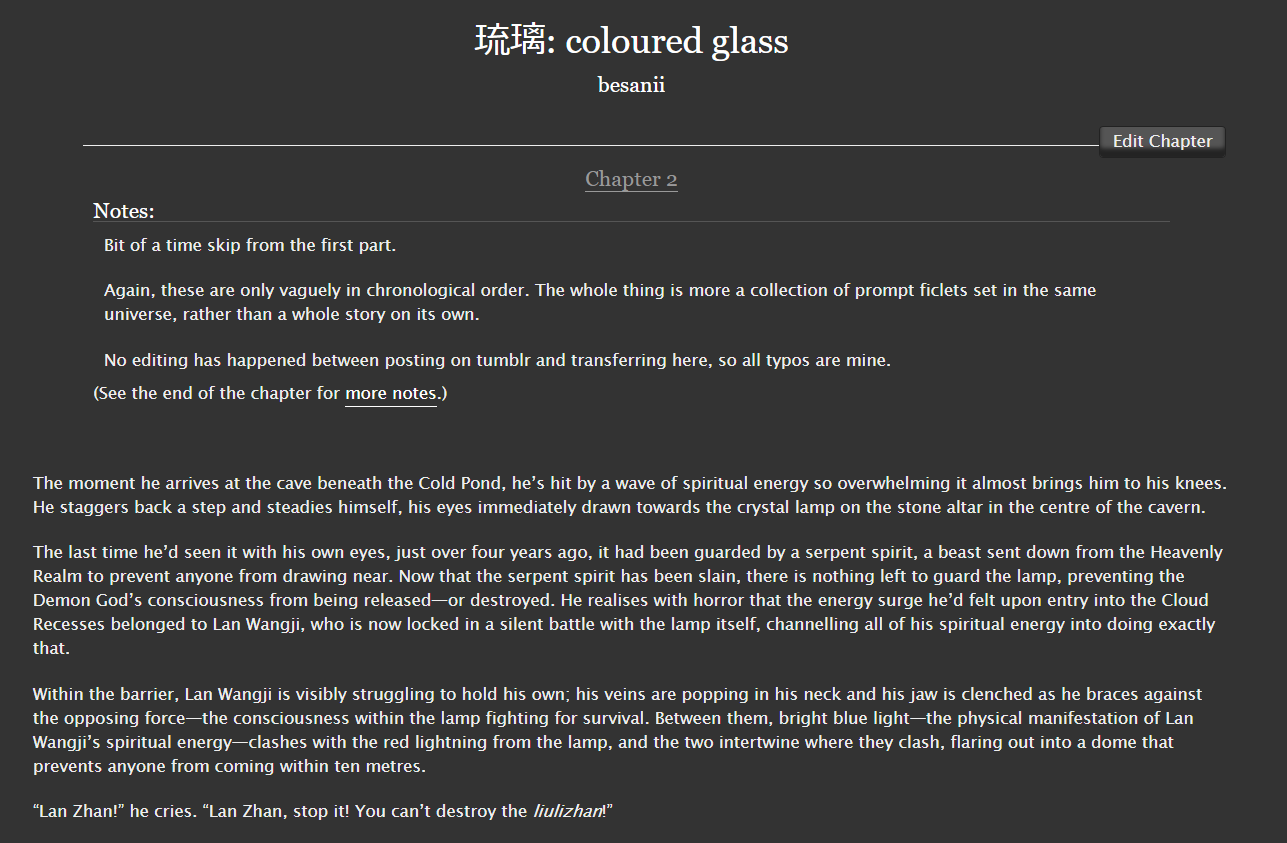 [AO3] coloured glass 2/3