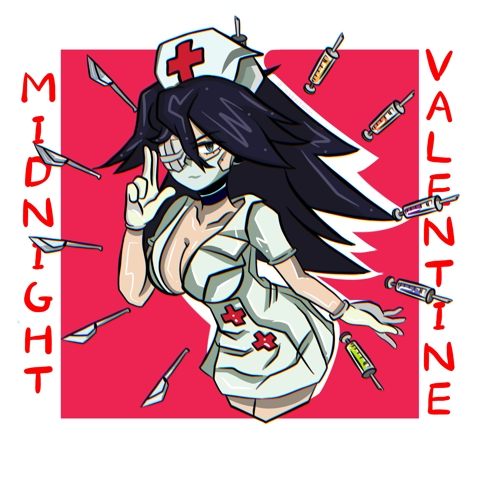 Skullgirls×MHA—MIDNIGHT as VALENTINE