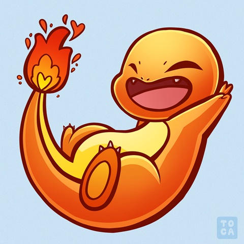 #004 - charmander the lizard pokemon