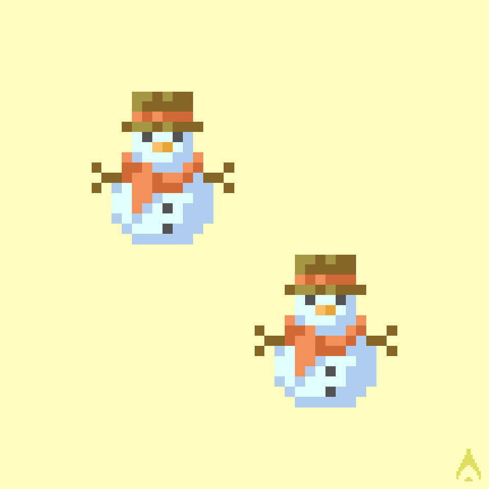A simple snowman sprite