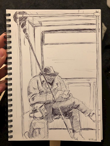 Sketche dude I saw on the train 