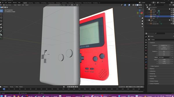 todays lesson was making a gameboy 