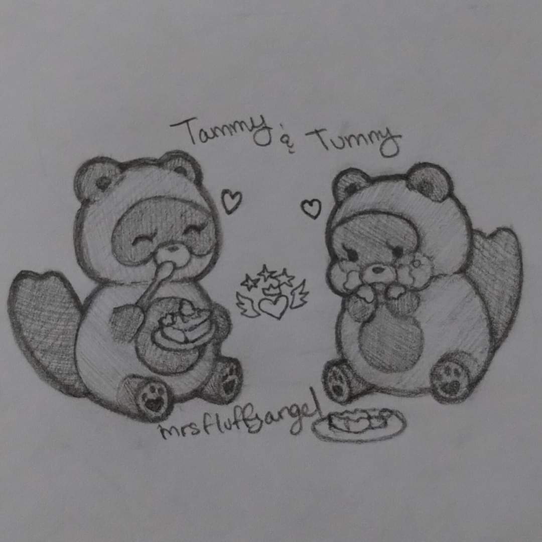 Tammy and Tummy have a snack