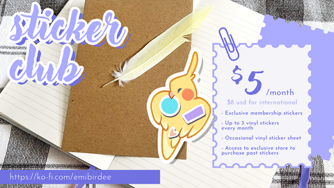 Monthly Sticker Club Launch!