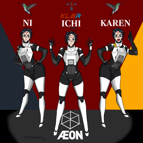 Ichi, Ni, and Karen the Kolibri